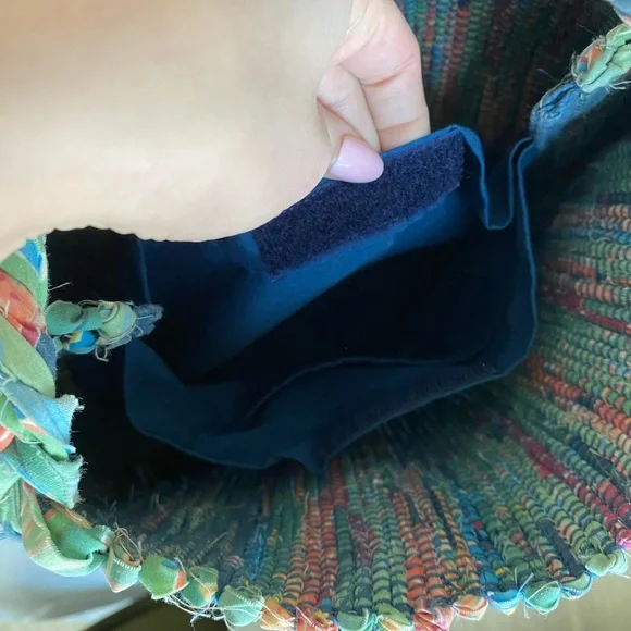 Colored handwoven designer tote bag - Picture 8 of 8